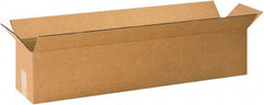 Made in USA - 6" Wide x 30" Long x 6" High Rectangle Corrugated Shipping Box - 1 Wall, Kraft (Color), 65 Lb Capacity - A1 Tooling