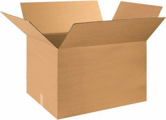 Made in USA - 18" Wide x 28" Long x 18" High Rectangle Corrugated Shipping Box - 1 Wall, Kraft (Color), 65 Lb Capacity - A1 Tooling