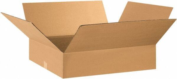 Made in USA - 16" Wide x 28" Long x 5" High Rectangle Corrugated Shipping Box - 1 Wall, Kraft (Color), 65 Lb Capacity - A1 Tooling