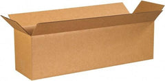 Made in USA - 8" Wide x 28" Long x 8" High Rectangle Corrugated Shipping Box - 1 Wall, Kraft (Color), 65 Lb Capacity - A1 Tooling