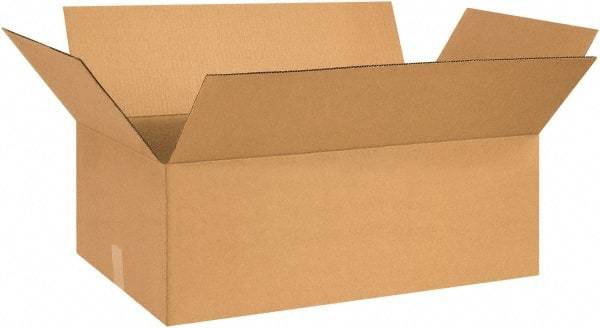 Made in USA - 14" Wide x 27" Long x 9" High Rectangle Corrugated Shipping Box - 1 Wall, Kraft (Color), 65 Lb Capacity - A1 Tooling