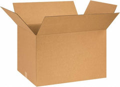 Made in USA - 18" Wide x 26" Long x 16" High Rectangle Corrugated Shipping Box - 1 Wall, Kraft (Color), 65 Lb Capacity - A1 Tooling