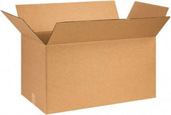 Made in USA - 14" Wide x 28" Long x 14" High Rectangle Corrugated Shipping Box - 1 Wall, Kraft (Color), 65 Lb Capacity - A1 Tooling