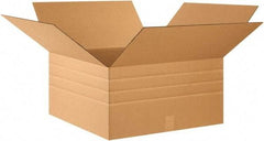 Made in USA - 24" Wide x 24" Long x 12" High Rectangle Multi-Depth Box - 1 Wall, Kraft (Color), 65 Lb Capacity - A1 Tooling