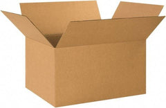 Made in USA - 17" Wide x 24" Long x 12" High Rectangle Corrugated Shipping Box - 1 Wall, Kraft (Color), 65 Lb Capacity - A1 Tooling