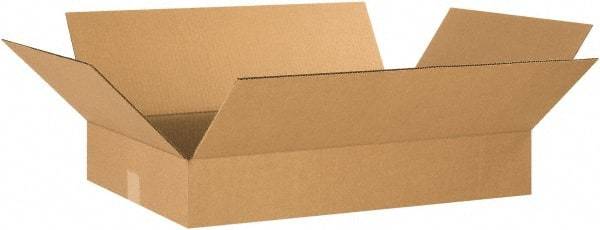 Made in USA - 16" Wide x 24" Long x 4" High Rectangle Corrugated Shipping Box - 1 Wall, Kraft (Color), 65 Lb Capacity - A1 Tooling