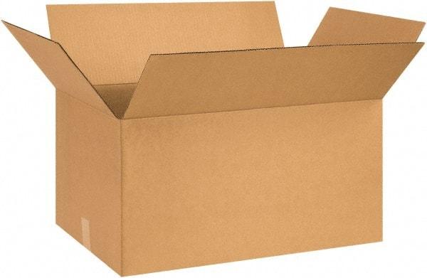 Made in USA - 15" Wide x 26" Long x 12" High Rectangle Corrugated Shipping Box - 1 Wall, Kraft (Color), 65 Lb Capacity - A1 Tooling