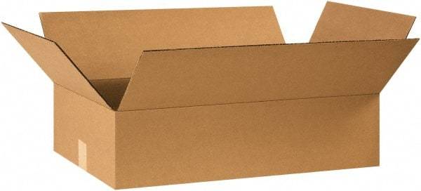 Made in USA - 14" Wide x 24" Long x 6" High Rectangle Corrugated Shipping Box - 1 Wall, Kraft (Color), 65 Lb Capacity - A1 Tooling