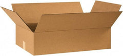 Made in USA - 14" Wide x 24" Long x 6" High Rectangle Corrugated Shipping Box - 1 Wall, Kraft (Color), 65 Lb Capacity - A1 Tooling