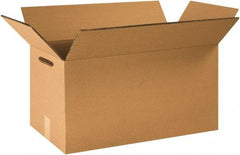 Made in USA - 12" Wide x 24" Long x 12" High Rectangle Heavy Duty Corrugated Box - 2 Walls, Kraft (Color), 100 Lb Capacity - A1 Tooling