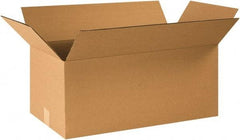 Made in USA - 14" Wide x 26" Long x 12" High Rectangle Corrugated Shipping Box - 1 Wall, Kraft (Color), 65 Lb Capacity - A1 Tooling