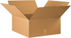 Made in USA - 22" Wide x 22" Long x 10" High Rectangle Corrugated Shipping Box - 1 Wall, Kraft (Color), 65 Lb Capacity - A1 Tooling