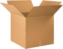 Made in USA - 22" Wide x 22" Long x 20" High Rectangle Corrugated Shipping Box - 1 Wall, Kraft (Color), 65 Lb Capacity - A1 Tooling