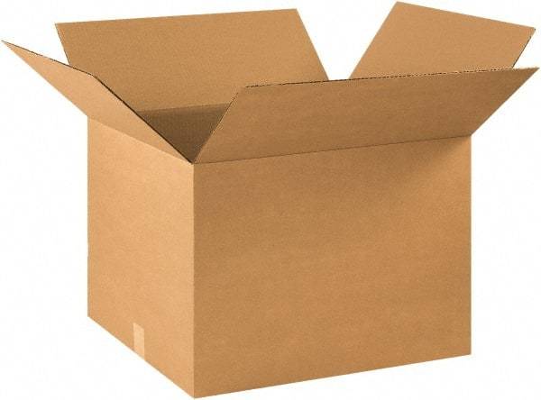 Made in USA - 18" Wide x 22" Long x 16" High Rectangle Corrugated Shipping Box - 1 Wall, Kraft (Color), 65 Lb Capacity - A1 Tooling