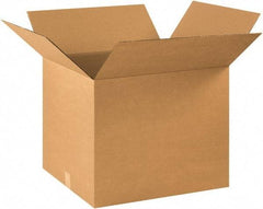 Made in USA - 18" Wide x 22" Long x 18" High Rectangle Corrugated Shipping Box - 1 Wall, Kraft (Color), 65 Lb Capacity - A1 Tooling