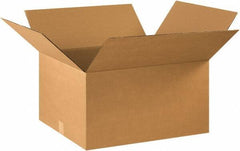 Made in USA - 18" Wide x 22" Long x 12" High Rectangle Corrugated Shipping Box - 1 Wall, Kraft (Color), 65 Lb Capacity - A1 Tooling