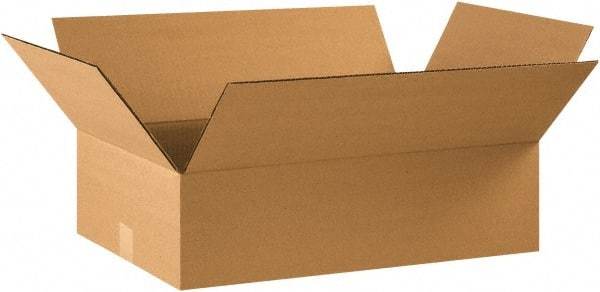 Made in USA - 14" Wide x 22" Long x 6" High Rectangle Corrugated Shipping Box - 1 Wall, Kraft (Color), 65 Lb Capacity - A1 Tooling