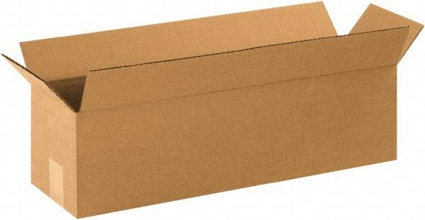 Made in USA - 6" Wide x 22" Long x 6" High Rectangle Corrugated Shipping Box - 1 Wall, Kraft (Color), 65 Lb Capacity - A1 Tooling