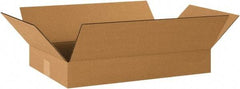 Made in USA - 12" Wide x 20" Long x 3" High Rectangle Corrugated Shipping Box - 1 Wall, Kraft (Color), 65 Lb Capacity - A1 Tooling