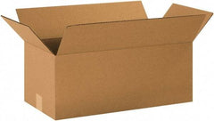 Made in USA - 10" Wide x 20" Long x 8" High Rectangle Corrugated Shipping Box - 1 Wall, Kraft (Color), 65 Lb Capacity - A1 Tooling