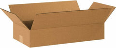 Made in USA - 10" Wide x 20" Long x 4" High Rectangle Corrugated Shipping Box - 1 Wall, Kraft (Color), 65 Lb Capacity - A1 Tooling