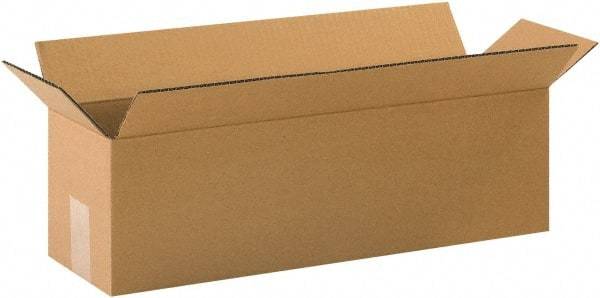 Made in USA - 6" Wide x 20" Long x 6" High Rectangle Corrugated Shipping Box - 1 Wall, Kraft (Color), 65 Lb Capacity - A1 Tooling