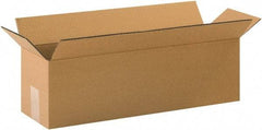 Made in USA - 6" Wide x 20" Long x 6" High Rectangle Corrugated Shipping Box - 1 Wall, Kraft (Color), 65 Lb Capacity - A1 Tooling