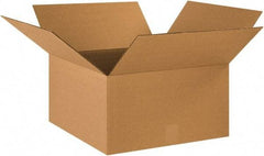 Made in USA - 18" Wide x 18" Long x 10" High Rectangle Corrugated Shipping Box - 1 Wall, Kraft (Color), 65 Lb Capacity - A1 Tooling