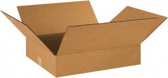 Made in USA - 16" Wide x 18" Long x 4" High Rectangle Corrugated Shipping Box - 1 Wall, Kraft (Color), 65 Lb Capacity - A1 Tooling