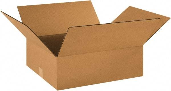 Made in USA - 16" Wide x 18" Long x 6" High Rectangle Corrugated Shipping Box - 1 Wall, Kraft (Color), 65 Lb Capacity - A1 Tooling