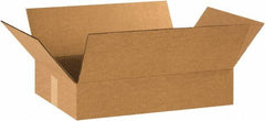 Made in USA - 12" Wide x 18" Long x 3" High Rectangle Corrugated Shipping Box - 1 Wall, Kraft (Color), 65 Lb Capacity - A1 Tooling