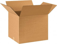 Made in USA - 14" Wide x 18" Long x 14" High Rectangle Corrugated Shipping Box - 1 Wall, Kraft (Color), 65 Lb Capacity - A1 Tooling