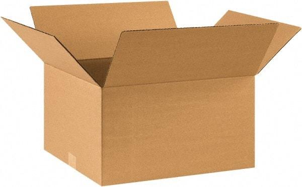 Made in USA - 14" Wide x 17" Long x 9" High Rectangle Corrugated Shipping Box - 1 Wall, Kraft (Color), 65 Lb Capacity - A1 Tooling