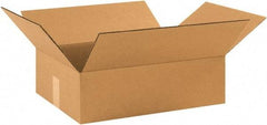 Made in USA - 12" Wide x 17-1/2" Long x 3" High Rectangle Corrugated Shipping Box - 1 Wall, Kraft (Color), 65 Lb Capacity - A1 Tooling