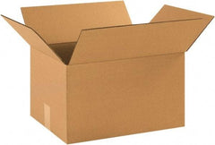 Made in USA - 12-1/4" Wide x 16-1/4" Long x 9-5/16" High Rectangle Corrugated Shipping Box - 1 Wall, Kraft (Color), 65 Lb Capacity - A1 Tooling