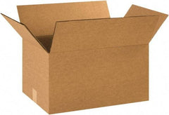 Made in USA - 12" Wide x 18" Long x 10" High Rectangle Heavy Duty Corrugated Box - 2 Walls, Kraft (Color), 100 Lb Capacity - A1 Tooling