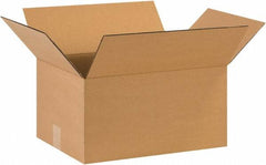 Made in USA - 12" Wide x 16" Long x 8" High Rectangle Heavy Duty Corrugated Box - 1 Wall, Kraft (Color), 95 Lb Capacity - A1 Tooling