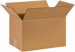 Made in USA - 10" Wide x 16" Long x 10" High Rectangle Corrugated Shipping Box - 1 Wall, Kraft (Color), 65 Lb Capacity - A1 Tooling