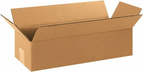 Made in USA - 6" Wide x 16" Long x 4" High Rectangle Corrugated Shipping Box - 1 Wall, Kraft (Color), 65 Lb Capacity - A1 Tooling