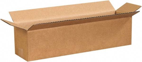 Made in USA - 4" Wide x 16" Long x 4" High Rectangle Corrugated Shipping Box - 1 Wall, Kraft (Color), 65 Lb Capacity - A1 Tooling