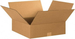 Made in USA - 15" Wide x 15" Long x 5" High Rectangle Corrugated Shipping Box - 1 Wall, Kraft (Color), 65 Lb Capacity - A1 Tooling