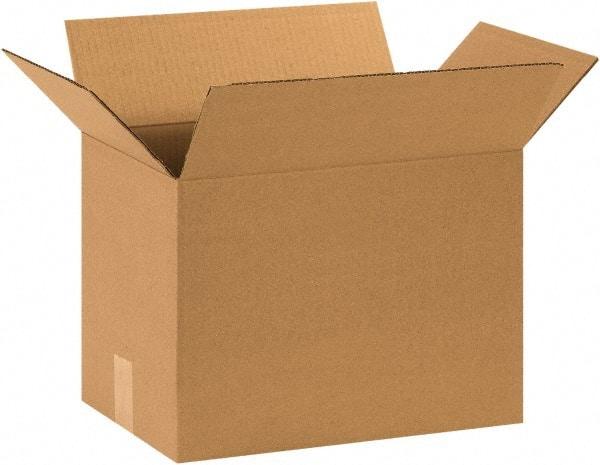 Made in USA - 10" Wide x 15" Long x 14" High Rectangle Corrugated Shipping Box - 1 Wall, Kraft (Color), 65 Lb Capacity - A1 Tooling