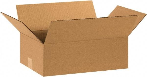 Made in USA - 10" Wide x 15" Long x 5" High Rectangle Corrugated Shipping Box - 1 Wall, Kraft (Color), 65 Lb Capacity - A1 Tooling