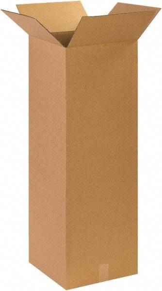 Made in USA - 14" Wide x 14" Long x 36" High Rectangle Corrugated Shipping Box - 1 Wall, Kraft (Color), 65 Lb Capacity - A1 Tooling