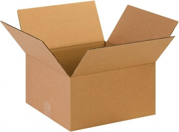 Made in USA - 13" Wide x 13" Long x 7" High Rectangle Corrugated Shipping Box - 1 Wall, Kraft (Color), 65 Lb Capacity - A1 Tooling