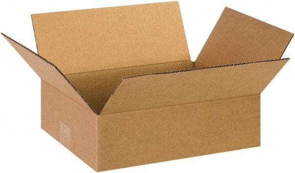 Made in USA - 10" Wide x 13" Long x 4" High Rectangle Corrugated Shipping Box - 1 Wall, Kraft (Color), 65 Lb Capacity - A1 Tooling