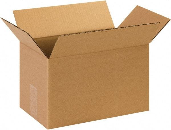 Made in USA - 8" Wide x 13" Long x 8" High Rectangle Corrugated Shipping Box - 1 Wall, Kraft (Color), 65 Lb Capacity - A1 Tooling