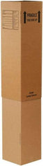 Made in USA - 12-5/16" Wide x 12-5/16" Long x 40" High Rectangle Moving Boxes - 1 Wall, Kraft (Color), 65 Lb Capacity - A1 Tooling