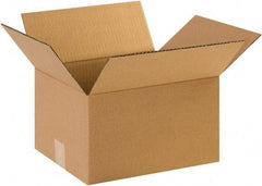 Made in USA - 10" Wide x 12" Long x 7" High Rectangle Corrugated Shipping Box - 1 Wall, Kraft (Color), 65 Lb Capacity - A1 Tooling