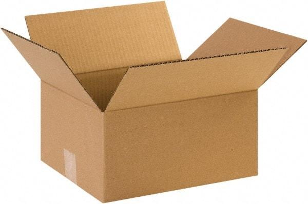 Made in USA - 10" Wide x 12" Long x 6" High Rectangle Corrugated Shipping Box - 1 Wall, Kraft (Color), 65 Lb Capacity - A1 Tooling